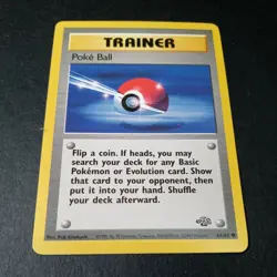 Pokemon Jungle Set Poke Ball Common Trainer Card 64/64 LP - Image 1