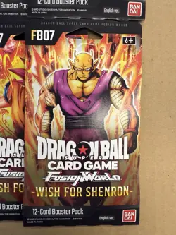 Lot of (6) Dragon Ball Card Game Fusion World Wish for Shenron Booster Pack FB07 - Image 2