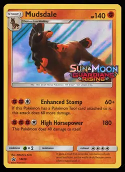 Mudsdale SM20 SM Promos Stamped Pokemon Card - Image 1