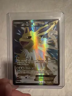 Pokemon TCG Jolteon EX Full Art Ultra Rare Holo Card 28a/83 XY Generations - Image 1