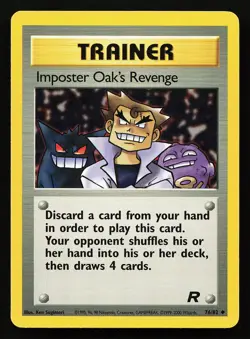 Imposter Oak's Revenge 76/82 Uncommon Team Rocket Pokemon Card - Image 1