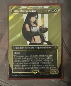 Tifa, Martial Artist (Borderless) (Surge Foil) Commander: Final Fantasy Foil - Image 1