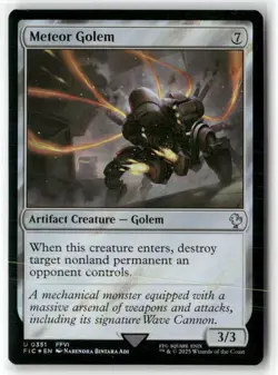 Meteor Golem Commander Final Fantasy Surge Foil NM MTG MAGIC - Image 1