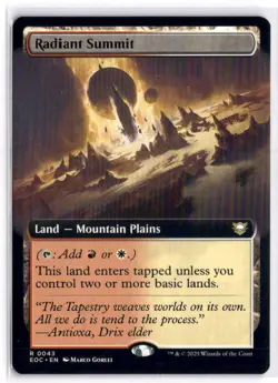 MTG Radiant Summit (Extended Art) R EOC 43 NM - Image 1