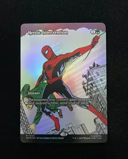2025 Magic The Gathering MTG Marvel EN Foil M 0034 Heroic Intervention gav - Image 1