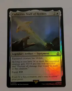 MTG - Caduceus, Staff of Hermes Universes Beyond: Assassin's Creed Foil NM - Image 1