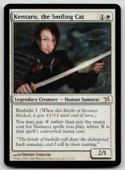 Kentaro, the Smiling Cat R Betrayers of Kamigawa 13 NM - Image 1