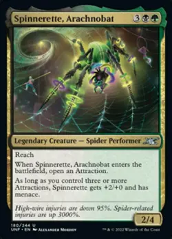 1x Spinnerette, Arachnobat - Foil NM-Mint, English Unfinity MTG Magic - Image 1