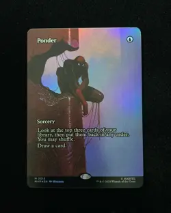 2025 Magic The Gathering MTG Marvel EN Foil M 0013 Ponder gav - Image 1