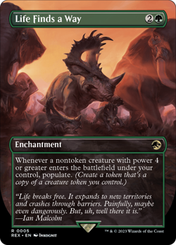 Life Finds a Way (Borderless) [Jurassic World Collection] Magic MTG - Image 1