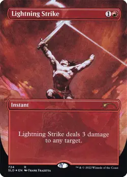 1x Lightning Strike (724) - Foil NM-Mint, English Secret Lair MTG Magic - Image 1