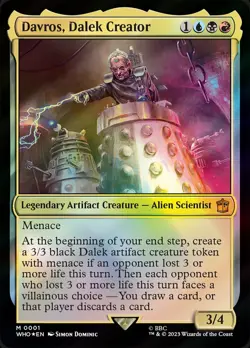 MTG-1x-Near Mint, English-Davros, Dalek Creator - Foil-Doctor Who - Image 1