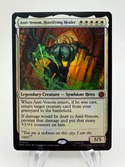 MTG Spider-Man ANTI-VENOM, HORRIFYING HEALER Mythic Foil #1 - Image 1