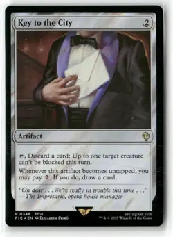 Key To The City Commander Final Fantasy Surge Foil NM MTG MAGIC - Image 1