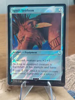 1x Hero's Heirloom, Surge Foil, Final Fantasy, Magic MTG NM - Image 1
