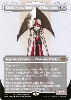 Elesh Norn, Mother of Machines (Borderless Concept Praetors) [Phyrexia: All - Image 1
