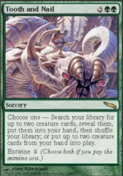 [1x] Tooth and Nail Near Mint, English Mirrodin MTG Magic - Image 1