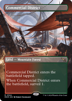 Commercial District (Borderless) [Murders at Karlov Manor] Magic MTG - Image 1