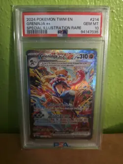 PSA 10 POKEMON TWM EN-TWILIGHT MASQUERADE #214 GRENINJA EX - Image 1