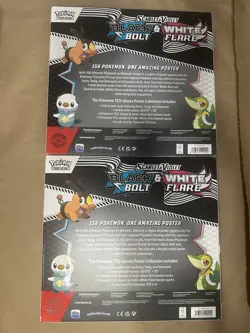 Pokemon TCG Black Bolt White Flare Poster Collection Lot of 2 New Sealed - Image 2