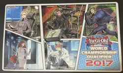 YuGiOh Spyral WCQ 2017 Playmat Official Konami Regional Promo Play Mat - Used - Image 2