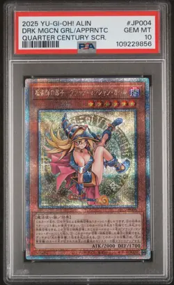 2025 YU-GI-OH! ALIN #JP004 DARK MAGICIAN GIRL THE MAGICIAN'S APPRENTICE PSA 10 - Image 1