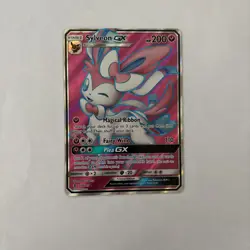 Sylveon GX (Full Art) 140/145 Sm-Guardians Rising Holo Pokemon Card - Image 1
