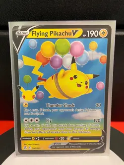 Pokemon Celebrations Flying Pikachu V 006/025 Full Art Holo Rare TCG Card 2021 - Image 1