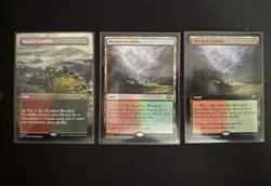 Wooded Foothills Card Lot. Modern Horizons 3. Magic The Gathering. Fetch Land. - Image 1