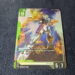 Gundam Card Game - Wing Gundam Zero LR English - GD01-024 LR - Newtype Rising NM - Image 1