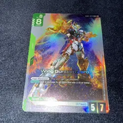 Gundam Card Game - Wing Gundam Zero LR English - GD01-024 LR - Newtype Rising NM - Image 2