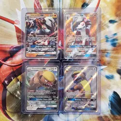 Lycanroc GX + Gumshoos GX - Full Arts + Regulars - Pokemon Cards - Lot #261 - Image 1