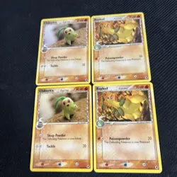 Chikorita 44/101 Bayleef 26/101 Delta Species EX Dragon Frontiers Pokemon Card 4 - Image 1