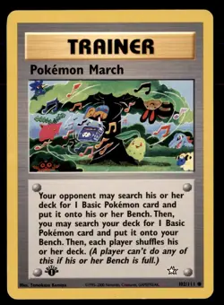 2X Pokemon Card 1st Edition Pokemon March Neo Genesis 102/111 MODERATELY PLAYED - Image 1