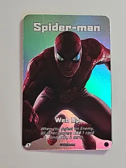 Uno Ultimate Marvel Spider-man Web-Up UNPLAYED Full Art Card Foil ULTRA RARE - Image 1