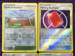 POKEMON HOLO PEEKING RED CARD 97/111 LT. SURGES STRATEGY 60/68 ADENTURE BAG 167/ - Image 2