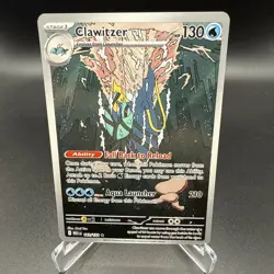 Pokemon TCG Clawitzer 141/132 2025 Mega Evolution Illustration Rare Card - NM - Image 1