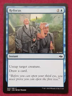 Magic The Gathering FATE REFORGED REFOCUS blue card MTG - Image 1