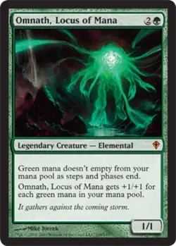 Omnath, Locus of Mana - Light Play MTG Worldwake - Image 1