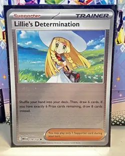 Pokemon Mega Evolution Reverse Holo Card - Lillie's Determination (119/132) - Image 1