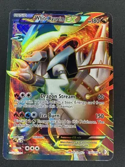 Pokemon TCG White Kyurem EX Full Art Holo Card Boundaries Crossed 146/149 - Image 1