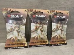 Magic the Gathering: Dominaria Remastered - Draft Booster 3 Packs Sealed - Image 1