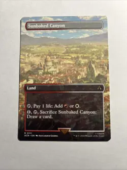 Sunbaked Canyon Borderless Universes Beyond: Assassin's Creed MTG + Bonus Rare!! - Image 1
