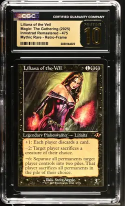 Liliana of the Veil (Retro Frame) - Innistrad Remastered - CGC Pristine 10 - Image 1