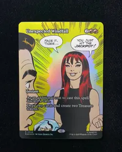 2025 Magic The Gathering MTG Marvel EN Foil M 0029 Unexpected Windfall gav - Image 1