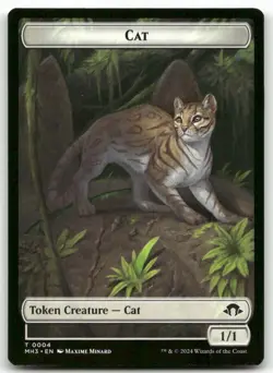 Cat / Energy Reserve Double-Sided Token #4/36 MTG Modern Horizons 3 NM X1 - Image 1