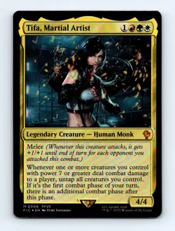 #6 2025 Final Fantasy Commander Tifa, Martial Artist Mythic FOIL - Image 1