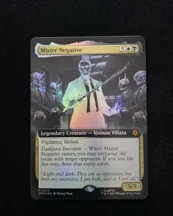 2025 Magic The Gathering MTG Marvel EN Borderless Foil M 0274 Mister Negative - Image 1