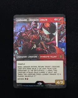 2025 Magic The Gathering MTG Marvel EN Foil R 0227 Carnage Crimson Chaos gav - Image 1