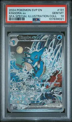 KINGDRA EX 131/064 SHROUDED FABLE PROMO POKEMON PSA 10 - Image 1